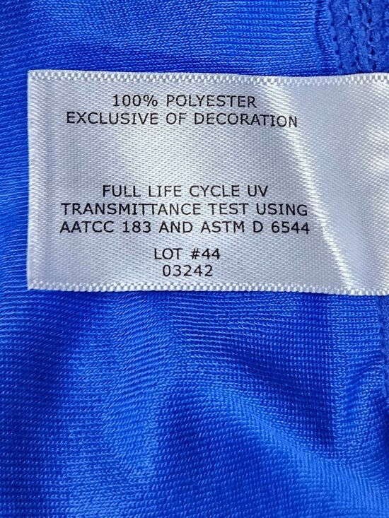 Coolibar Lawai Ruche Swim Shirt Dress Coverup UPF 50+ Blue Large L Beach Outdoor - Picture 8 of 9